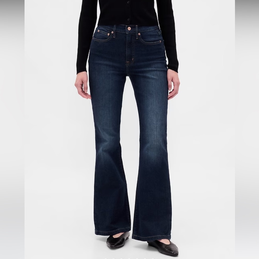 GAP Women's Deep Indigo Flare Jeans
